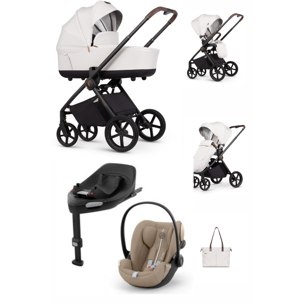 ZESTAW 4W1 VENICCI CLARO + CYBEX CLOUD G PLUS + BAZA ISOFIX