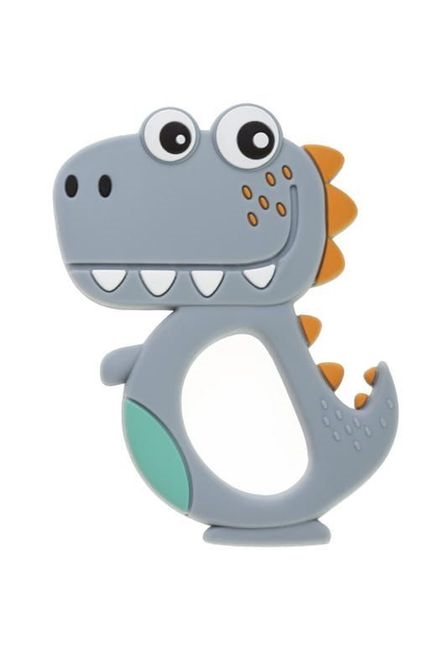 BOCIOLAND GRYZAK SILIKONOWY DINO SZARY