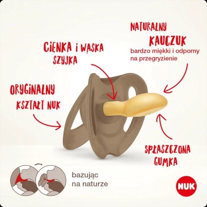 NUK - SMOCZKI 6-18m - FOR NATURE - 2 szt.