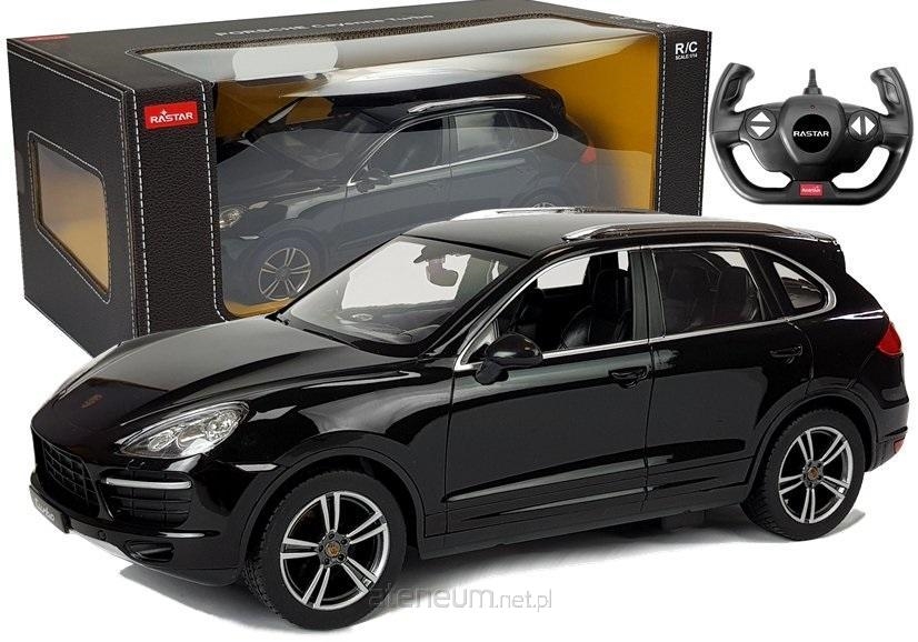 Auto R/C Porsche Cayenne Turbo Rastar 1:14 Czarne