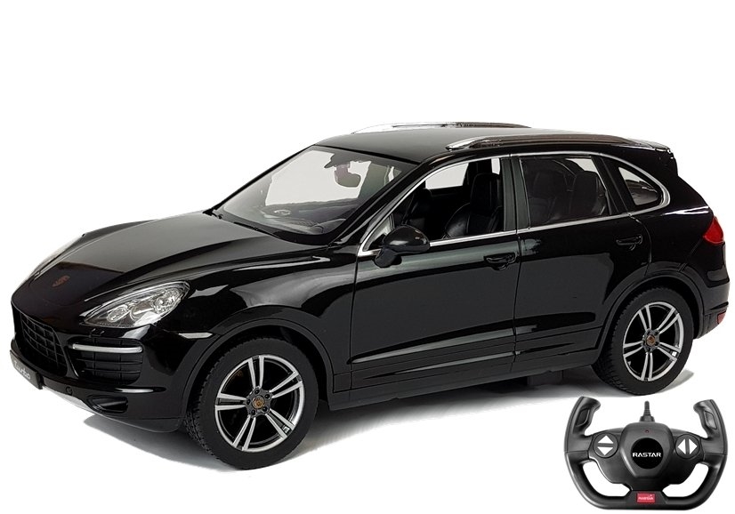 Auto R/C Porsche Cayenne Turbo Rastar 1:14 Czarne