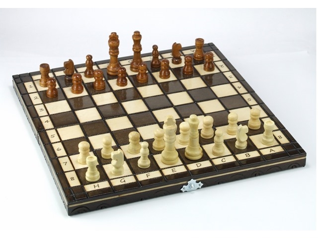 Szachy drewniane klasyczne 31cm AB 72847