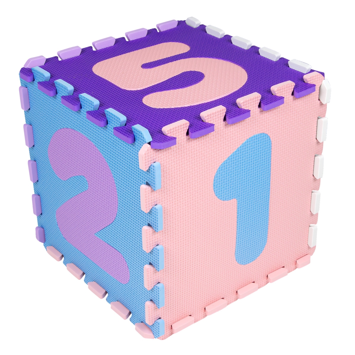 Mata puzzlowa 9 elem.30x30 kojec fiolet 34344