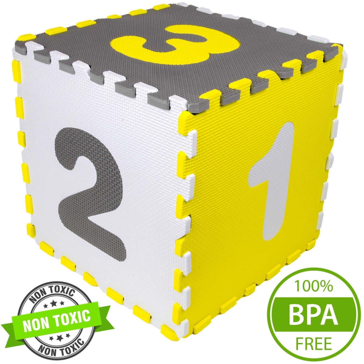 Mata puzzlowa 16 elem.30x30 szary kojec 34405