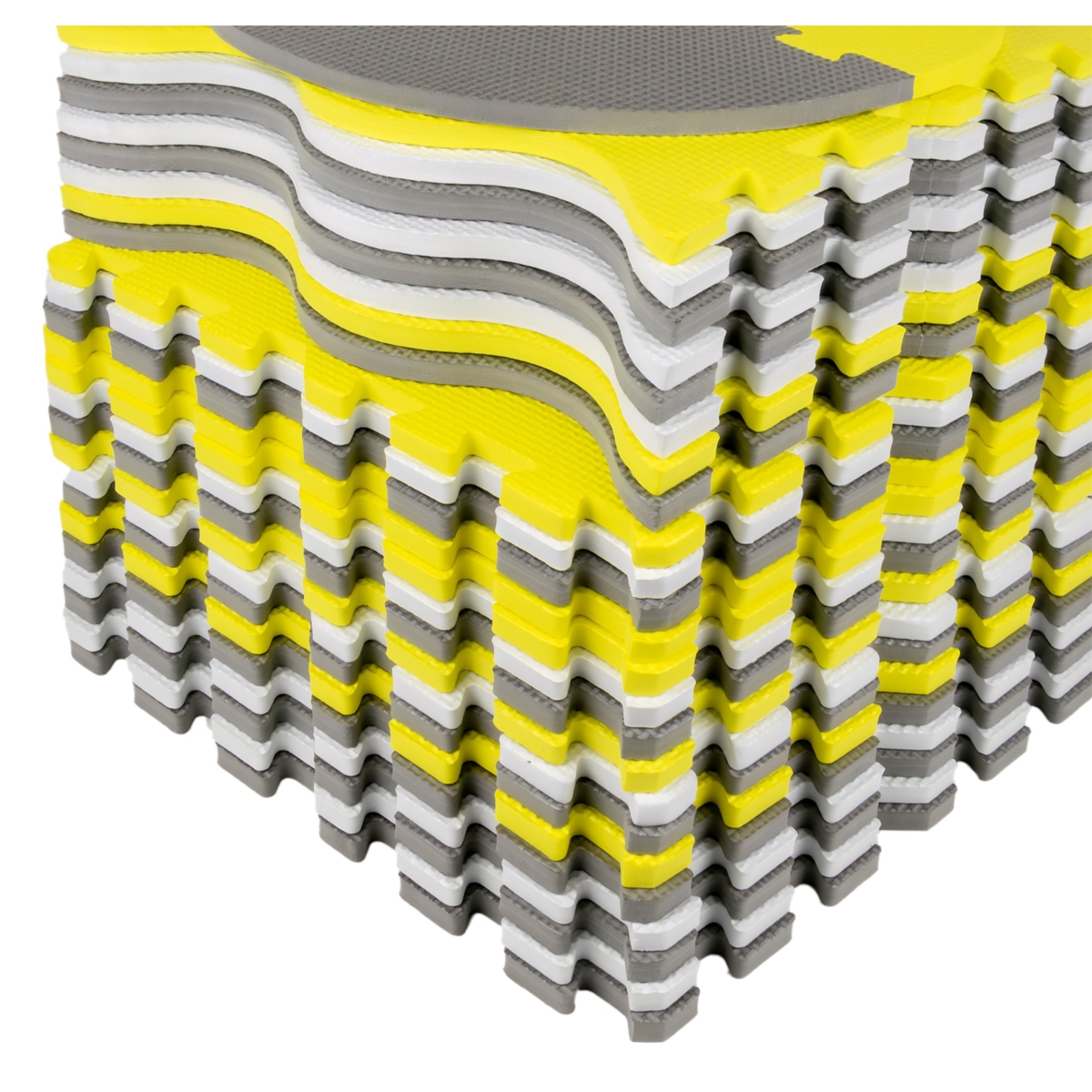 Mata puzzlowa 16 elem.30x30 szary kojec 34405