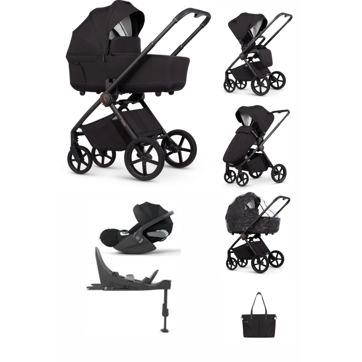 ZESTAW 4W1 VENICCI CLARO + CYBEX CLOUD T + BAZA ISOFIX