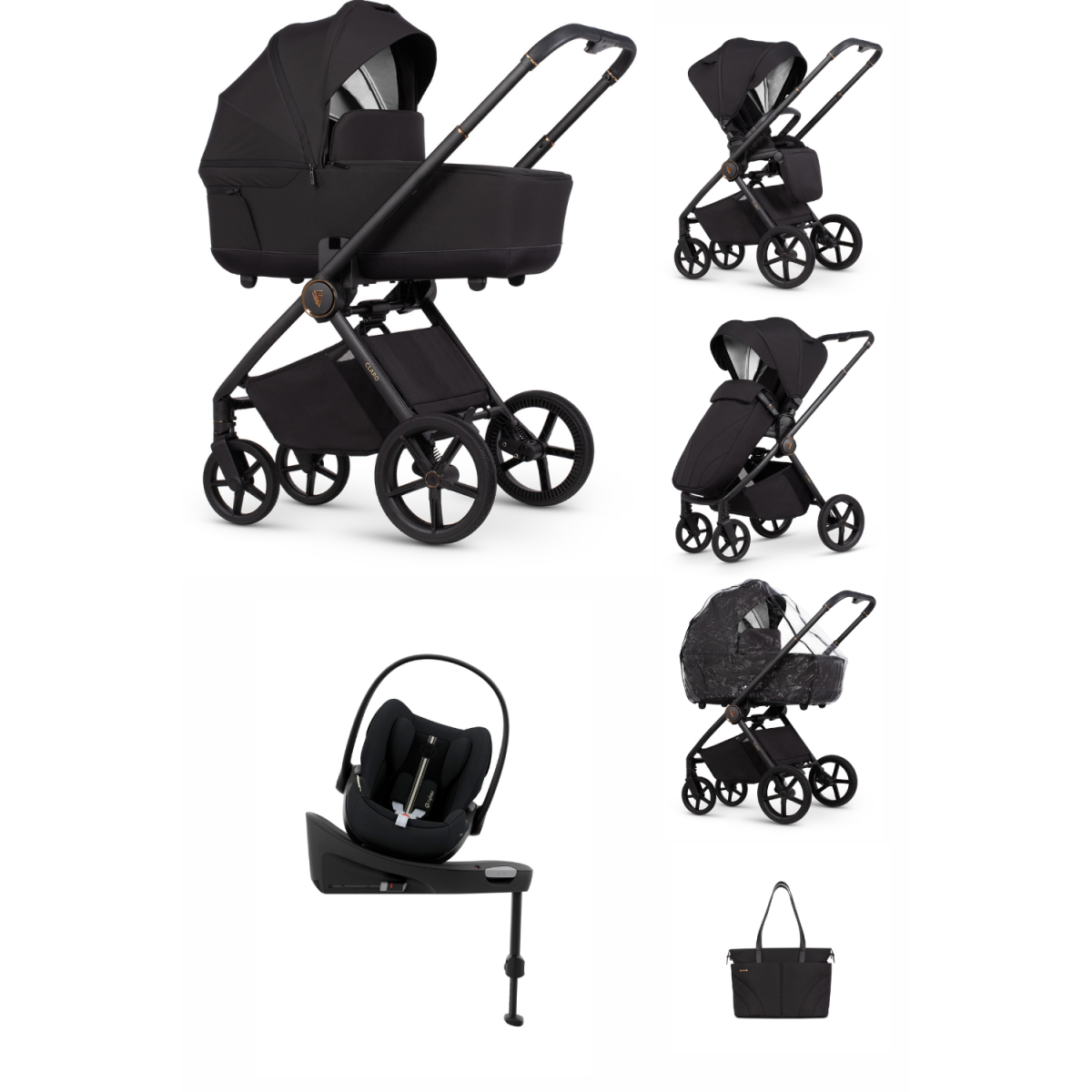 ZESTAW 4W1 VENICCI CLARO + CYBEX CLOUD G PLUS + BAZA ISOFIX