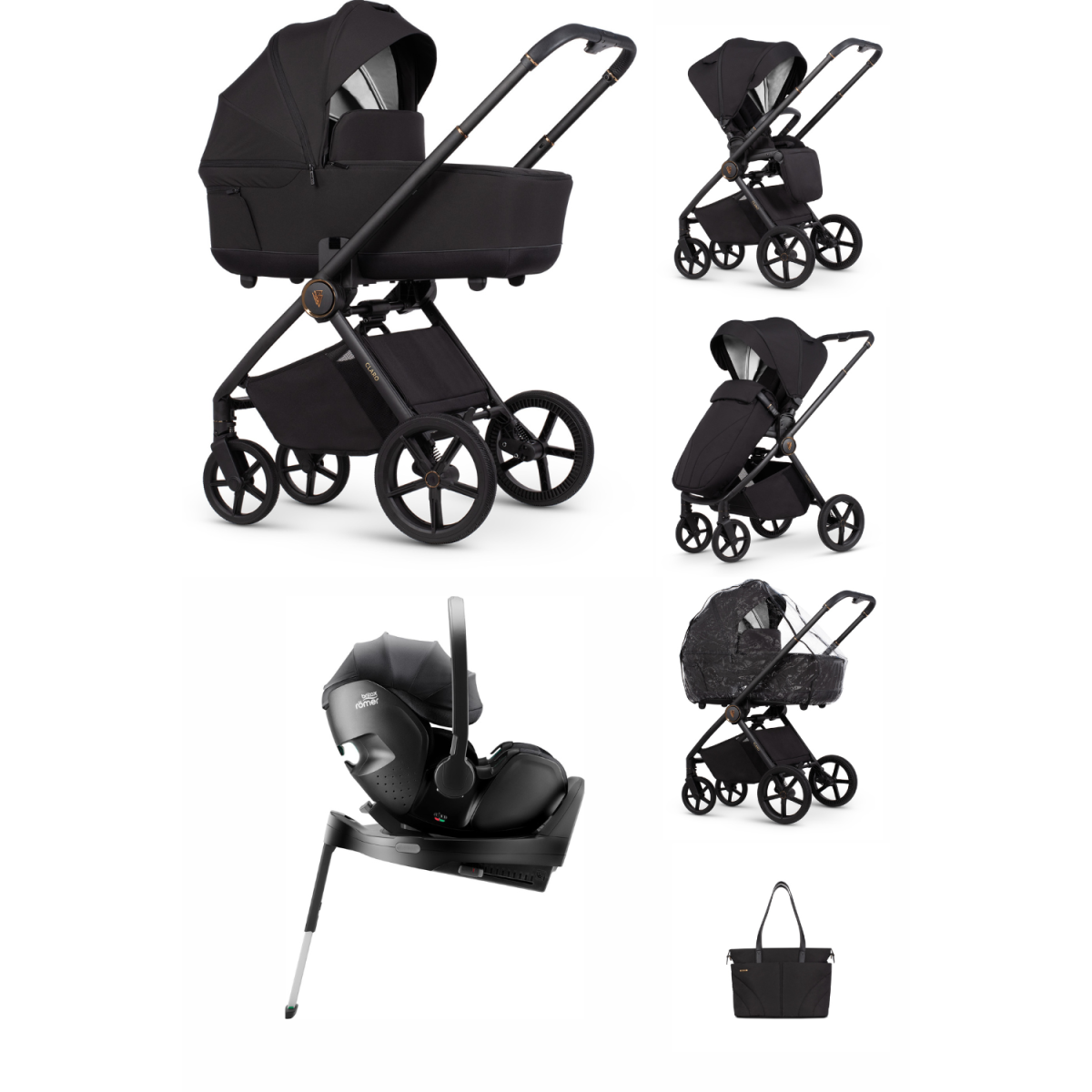 ZESTAW 4W1 VENICCI CLARO + BRITAX BABY SAFE PRO + BAZA ISOFIX