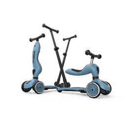 SCOOTANDRIDE HIGHWAKICK 1 PUSH AND GO STEEL