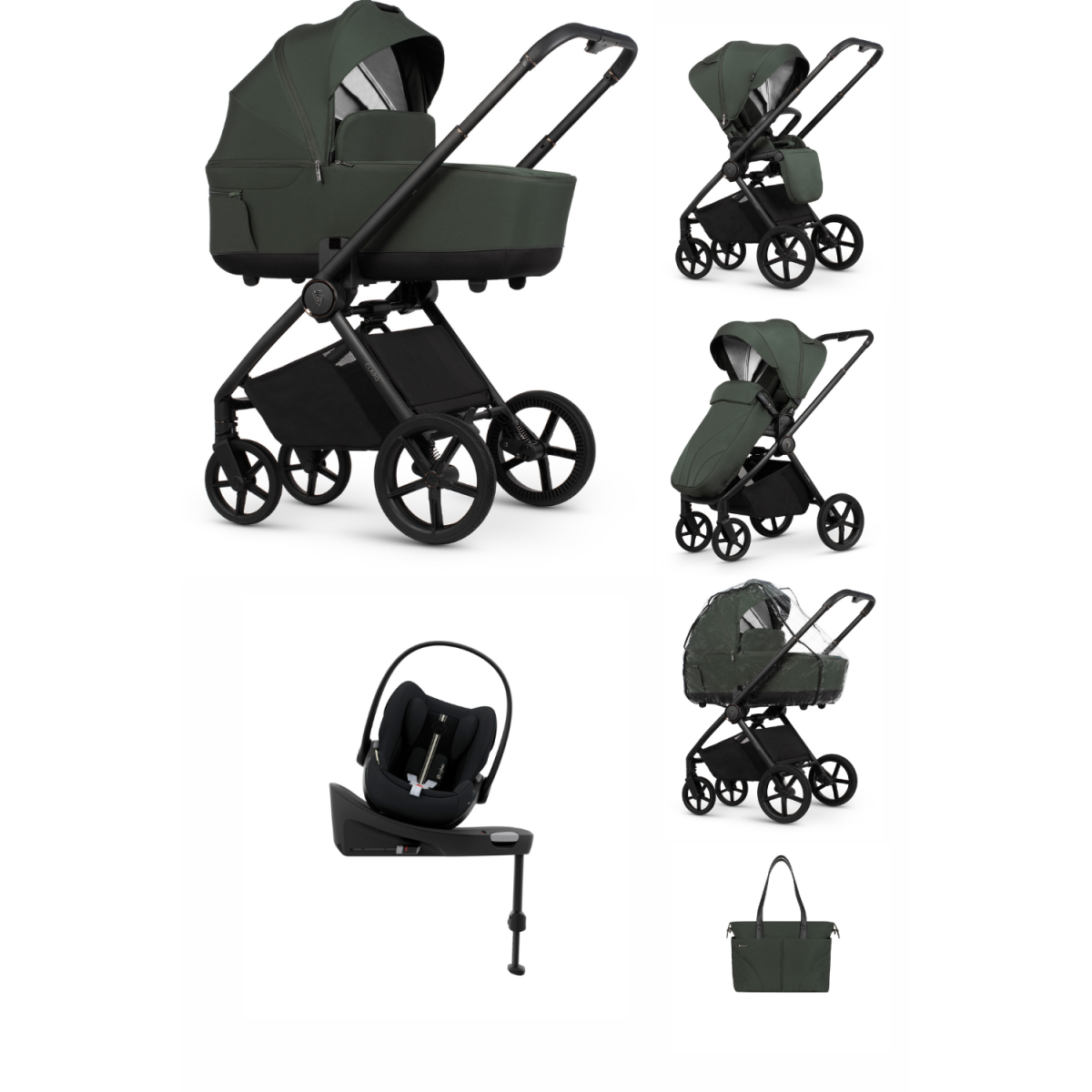 ZESTAW 4W1 VENICCI CLARO + CYBEX CLOUD G PLUS + BAZA ISOFIX