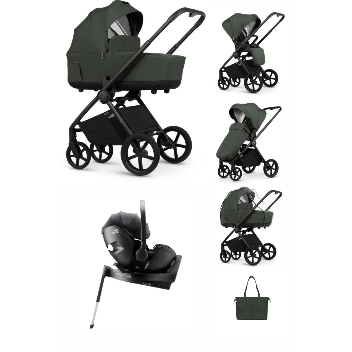 ZESTAW 4W1 VENICCI CLARO + BRITAX BABY SAFE PRO + BAZA ISOFIX