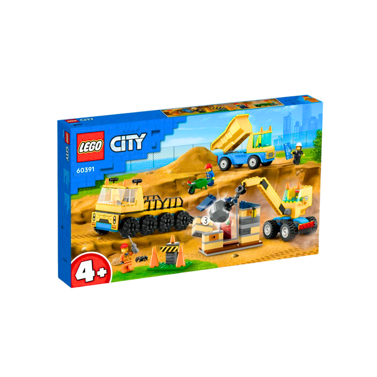 Klocki LEGO CITY Ciężarówki i Dźwig Z Kulą Wyburze