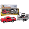 Auto z przyczepą z koparką 13+9cm HKG086 10794