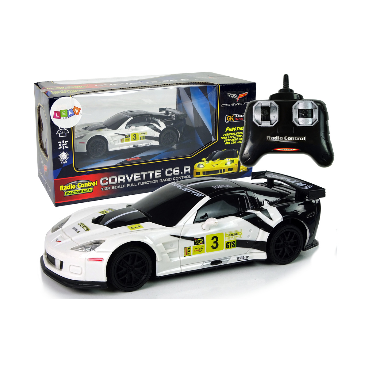 Auto Sportowe Wyścigowe  R/C 1:24 Corvette C6.R Bi
