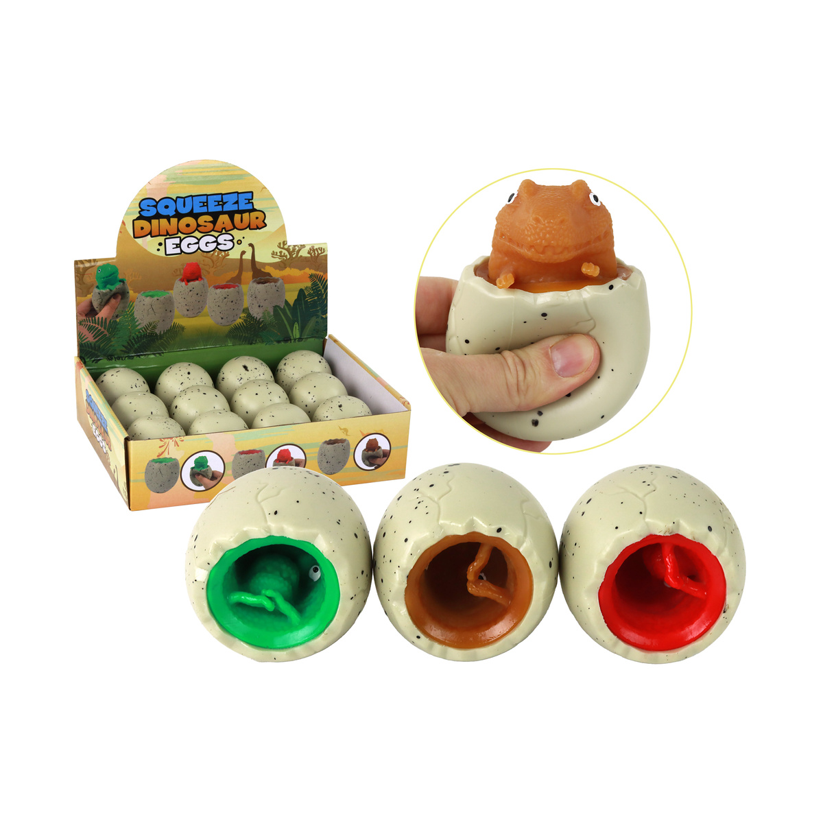 Zabawka Antystresowa Dinozaur W Jajku Gniotek Squi