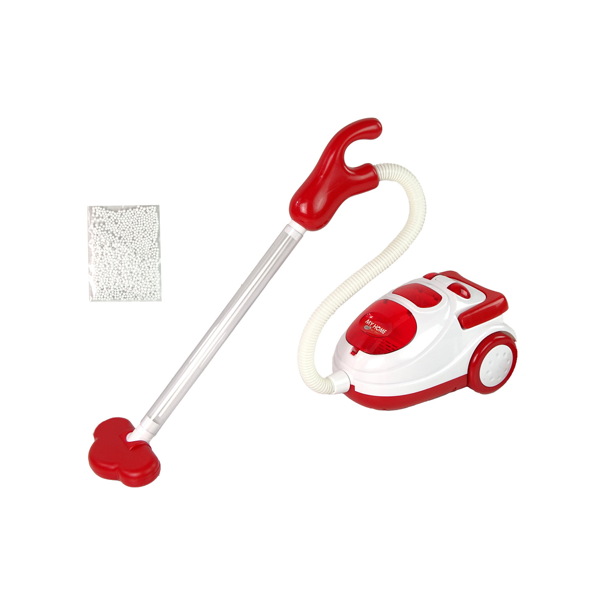 Odkurzacz Czerwony AGD Dla Dzieci Styropianowe Kul