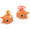 Zabawka Do Kąpieli Wieloryb 3 Końcówki Pomarańczow