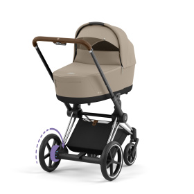 CYBEX E-PRIAM 4.0 COZY BEIGE CHROME BROWN 2W1