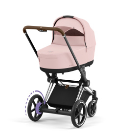 CYBEX E-PRIAM 4.0 PEACH PINK CHROME BROWN 2W1
