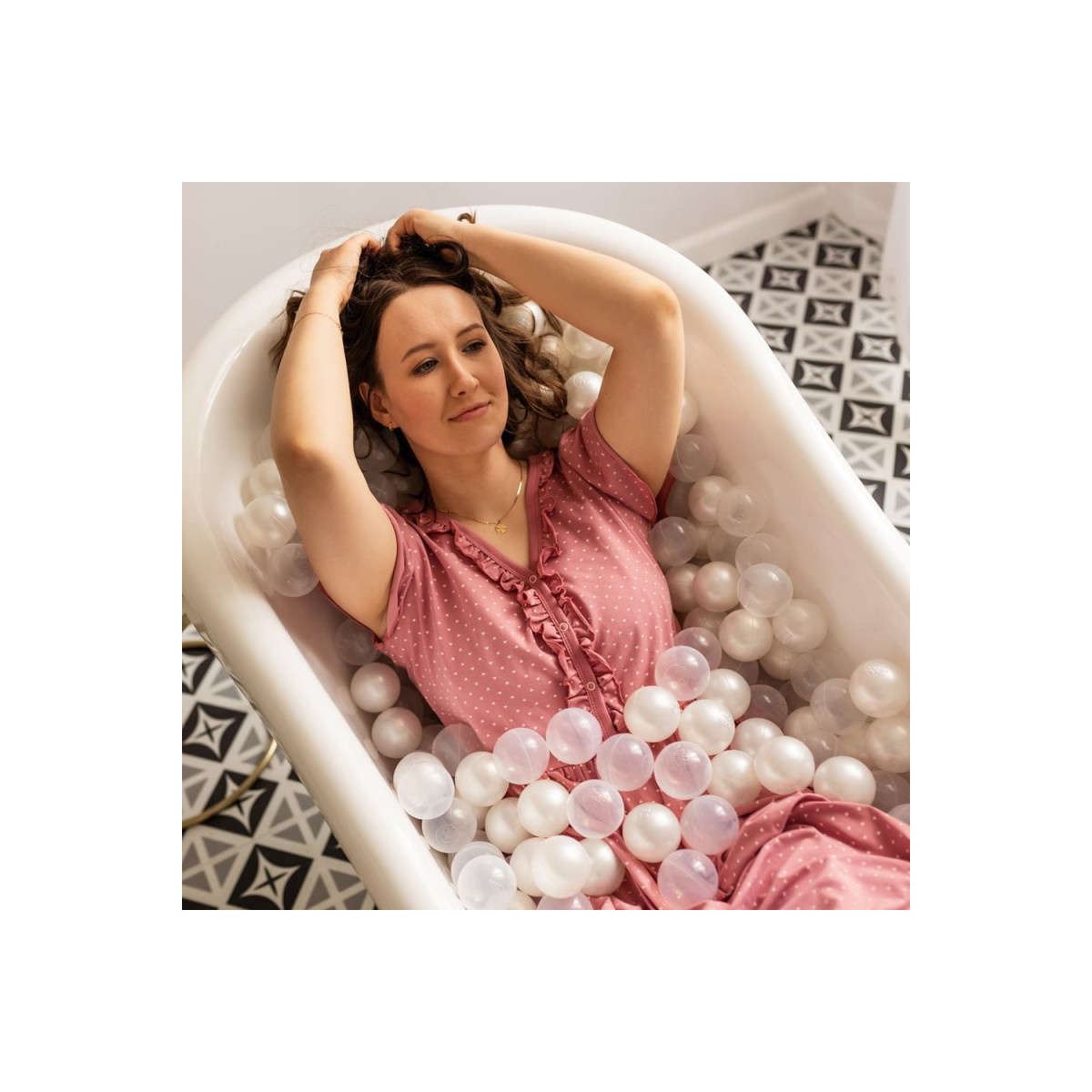 EEVI KOSZULA LINDA RÓŻOWA SERCA ROZMIAR M