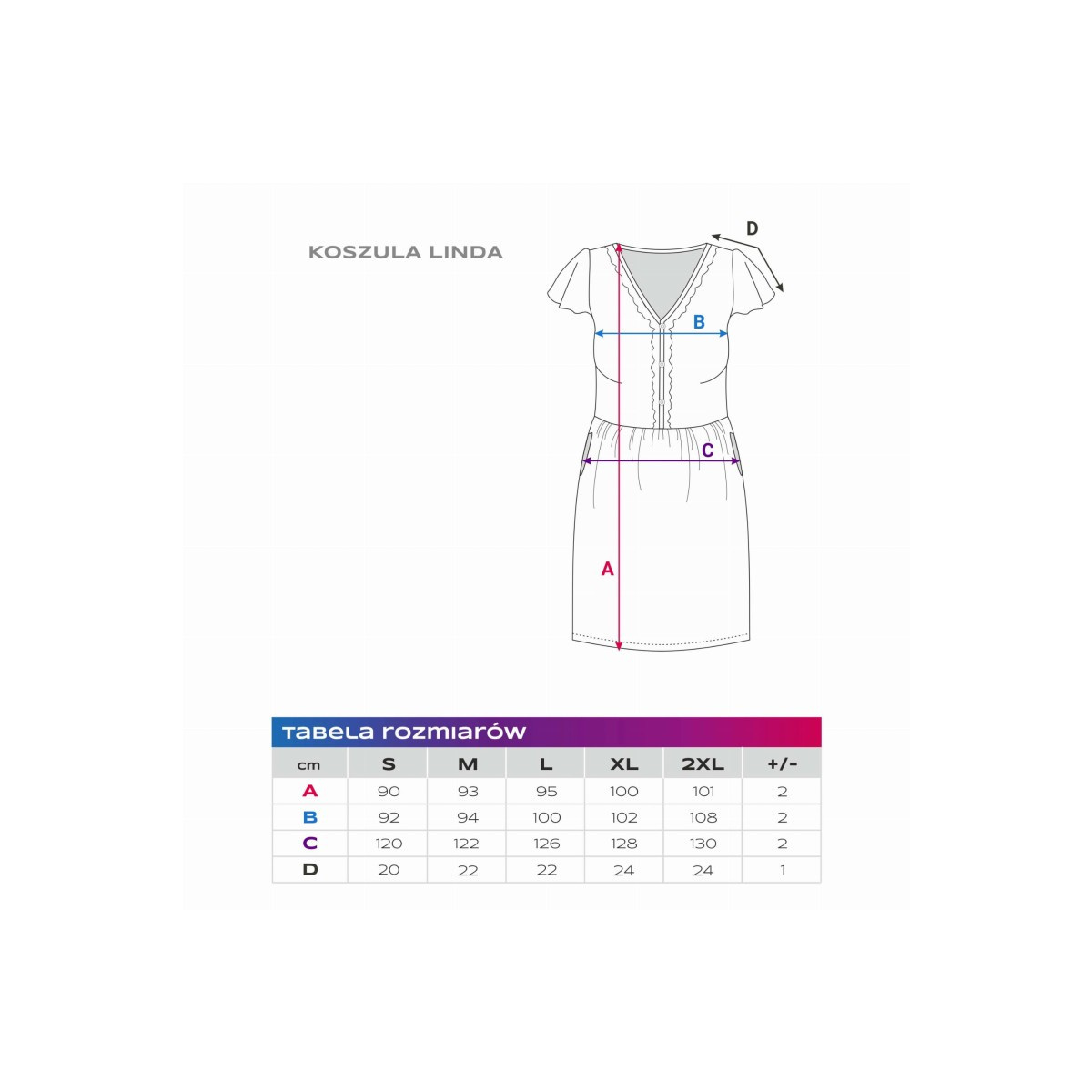 EEVI KOSZULA LINDA RÓŻOWA SERCA ROZMIAR M