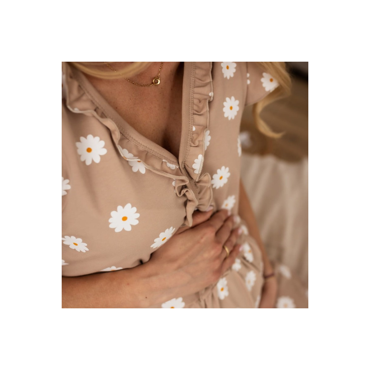 EEVI KOSZULA LINDA BEŻOWA STOKROTKI  ROZMIAR XL