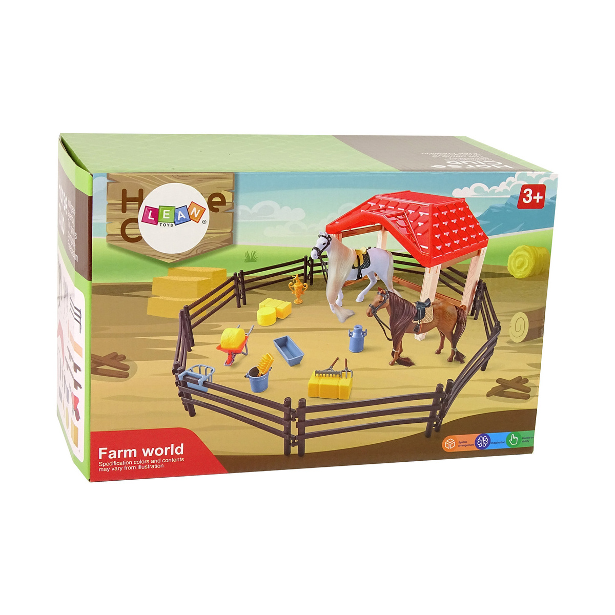 Zestaw Farma Stajnia Figurki Koń do Czesania Akces