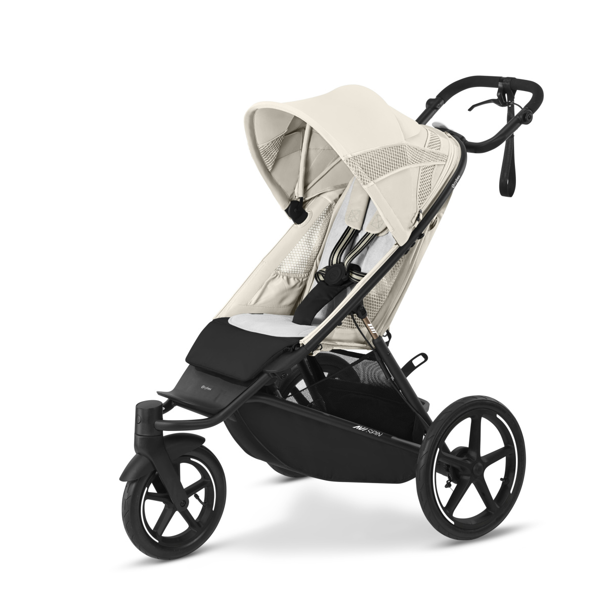CYBEX AVI SPIN BLK SEASHELL BEIGE