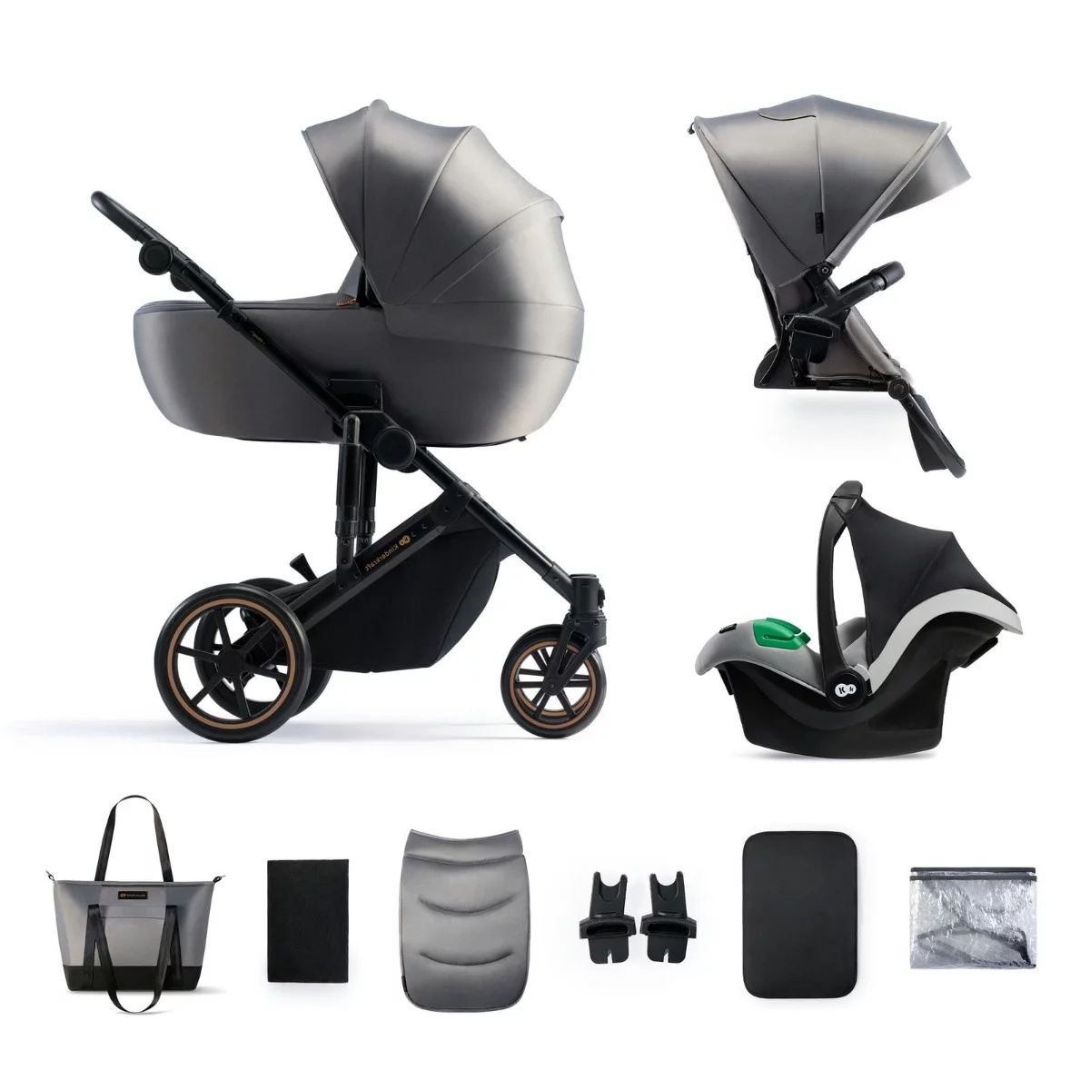 KINDERKRAFT PRIME 2 3W1 MINK PRO GREY SHADOW