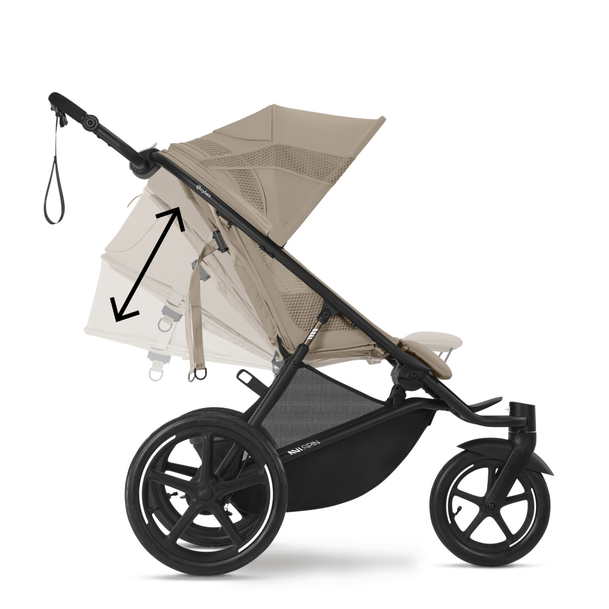 CYBEX AVI SPIN BLK ALMOND BEIGE