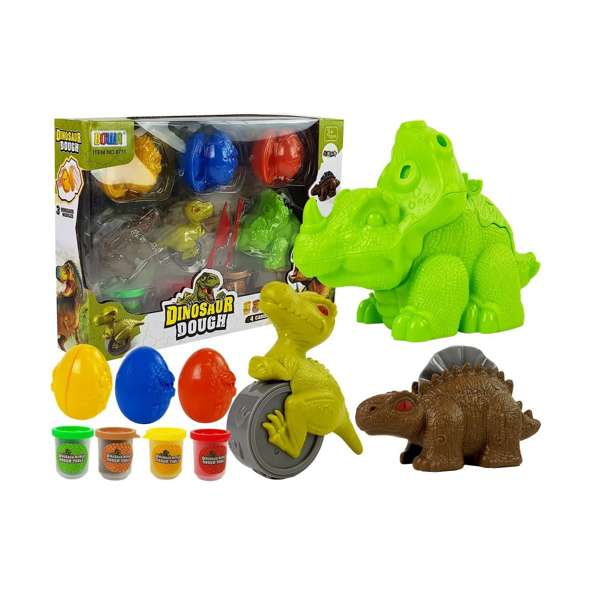 Ciastolina Dinozaury Jajka Foremka 12 Elementów 4