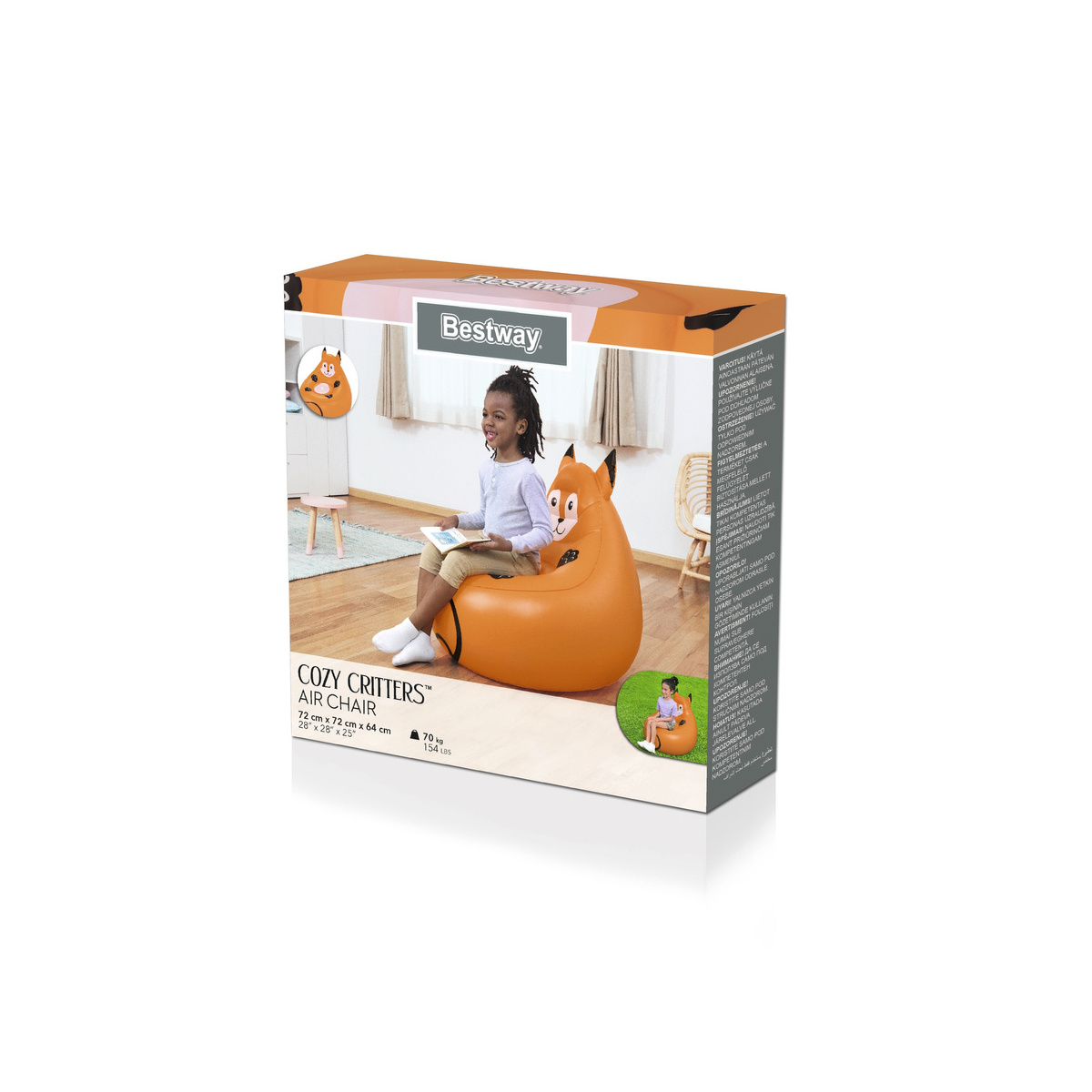 Dmuchany Fotel Lis 72 x 72 x 64 cm Bestway 75116