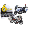 Motocykl Z Napędem Frykcyjnym Skala 1:10 Policyjny