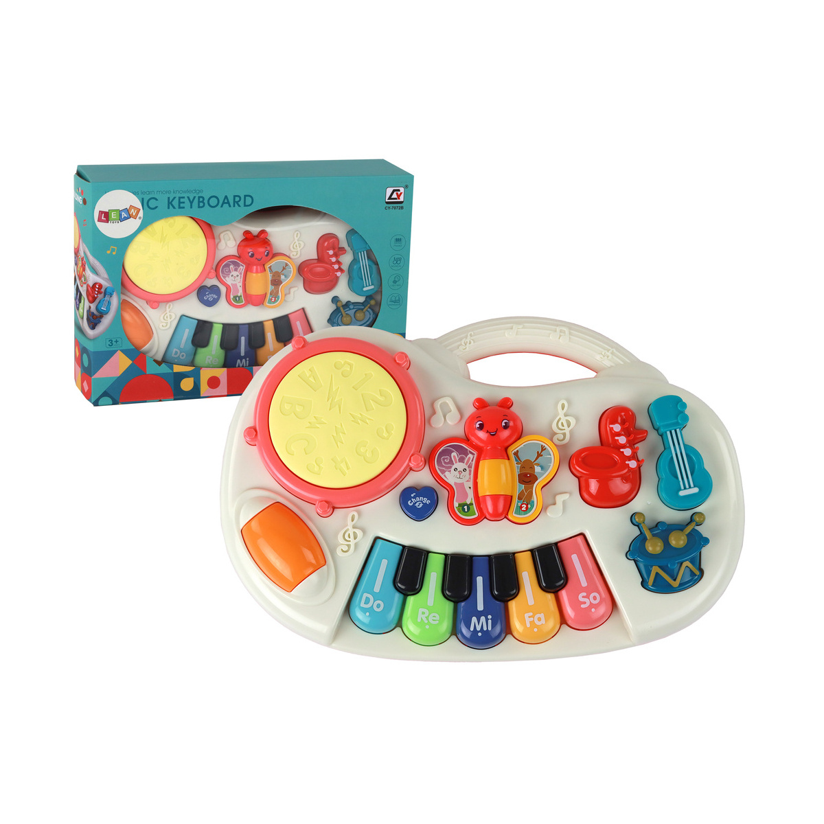 Pianinko Edukacyjne Klawisze Instrumenty Motylki P
