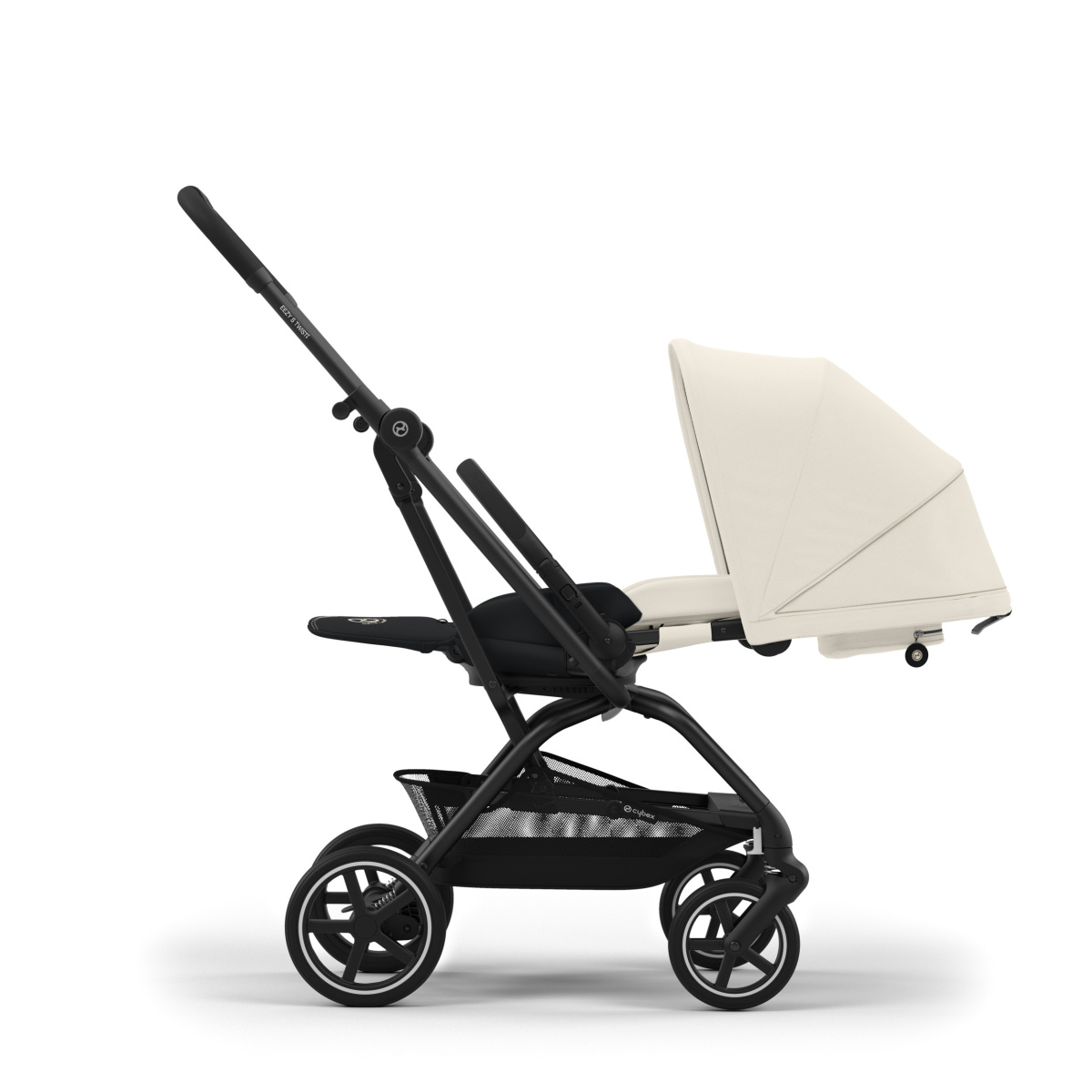 CYBEX EEZY S TWIST+2 BLK CANVAS WHITE