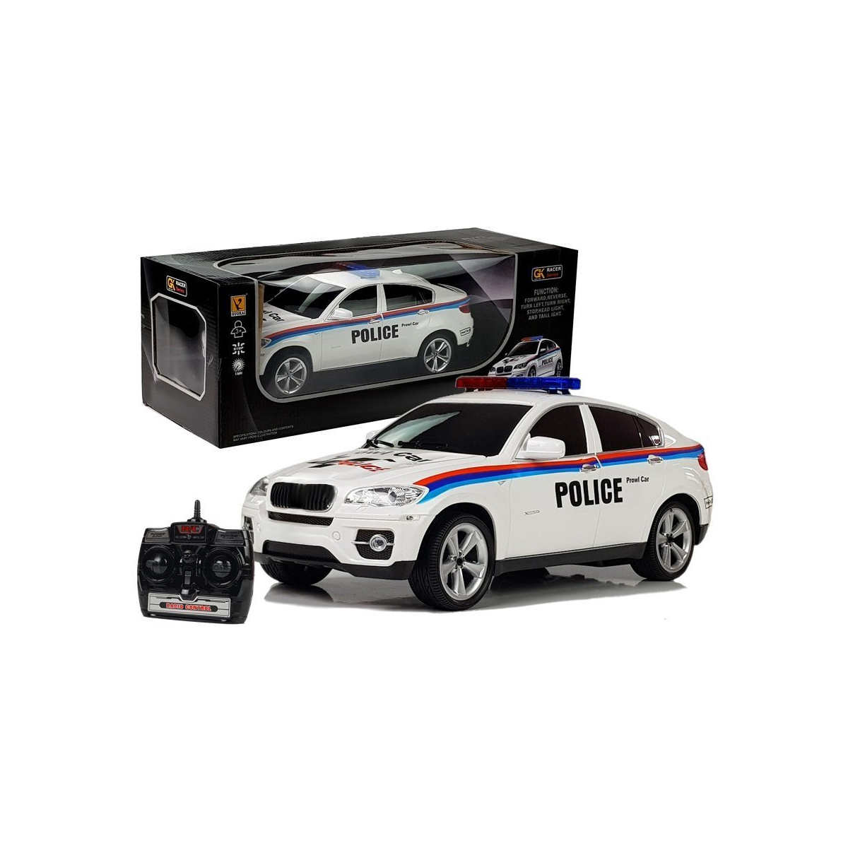 Auto Zdalnie Sterowane Policja Coupe R/C