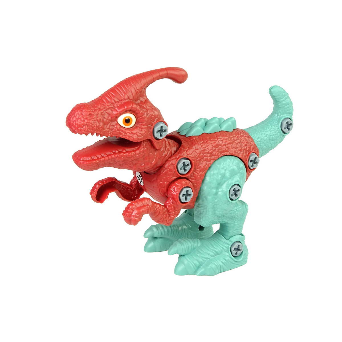 Zestaw Dinozaur Parasaurolophus z Jajkiem DIY Śrub