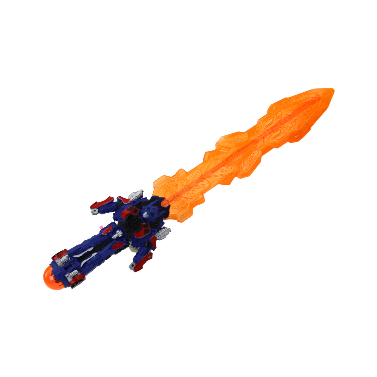 Miecz Świetlny Robot Laser Światła Dźwięki Pomarań