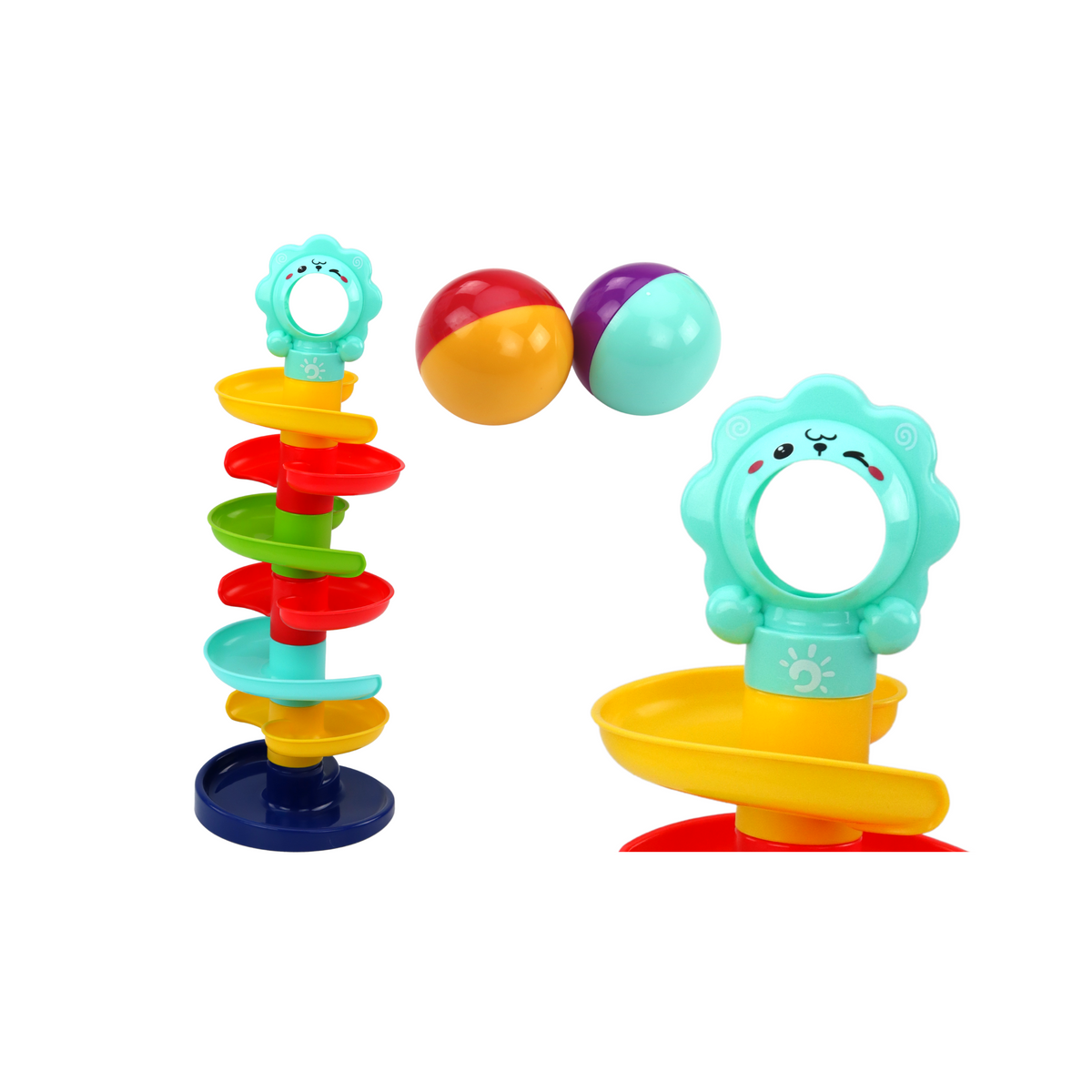 Zjeżdżalnia Tor Dla Kulek Spiralna Wieża Kolorowa