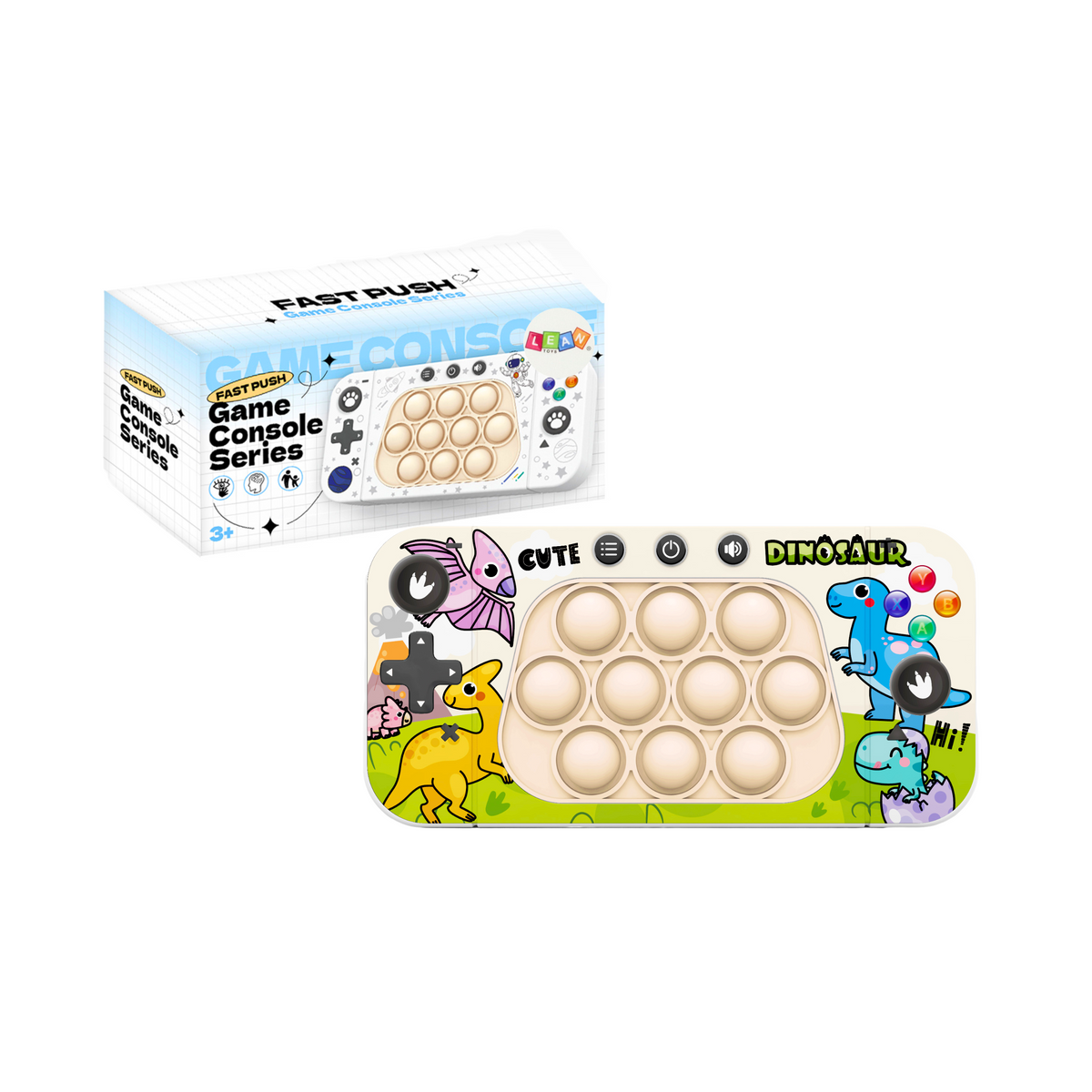 Gra Zręcznościowa Konsola Pop It 4 Tryby Gry Dinoz