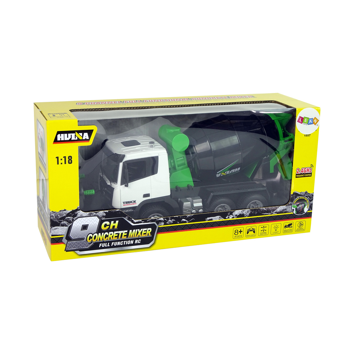 Betoniarka Zdalnie Sterowana 1:18 Czarna Huina 2,4