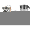 Zestaw Garnków i Patelni Ze Stali Nierdzewnej 8 El