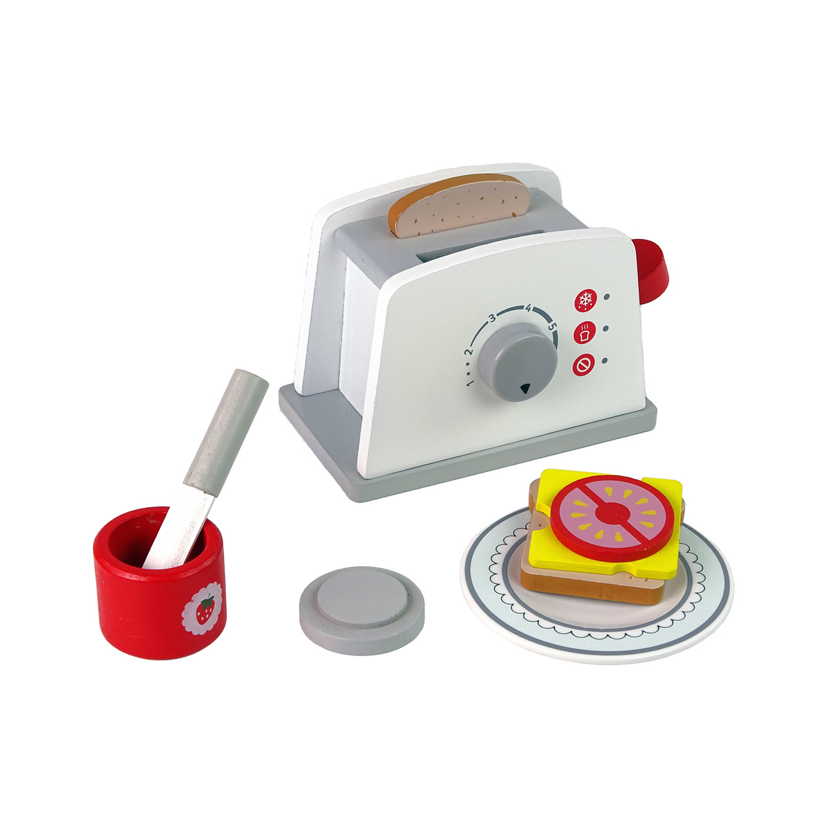 Drewniany Toster Śniadanie Akcesoria Pokrętło Dla