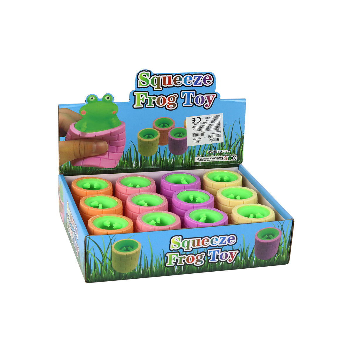 Zabawka Antystresowa Zielona Żabka Wyskakująca z B