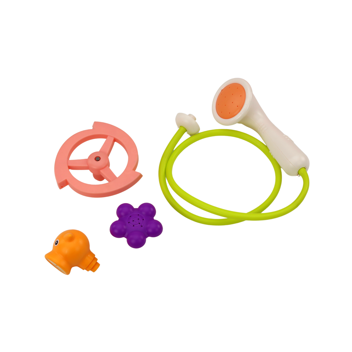 Zabawka Do Kąpieli Wieloryb 3 Końcówki Pomarańczow