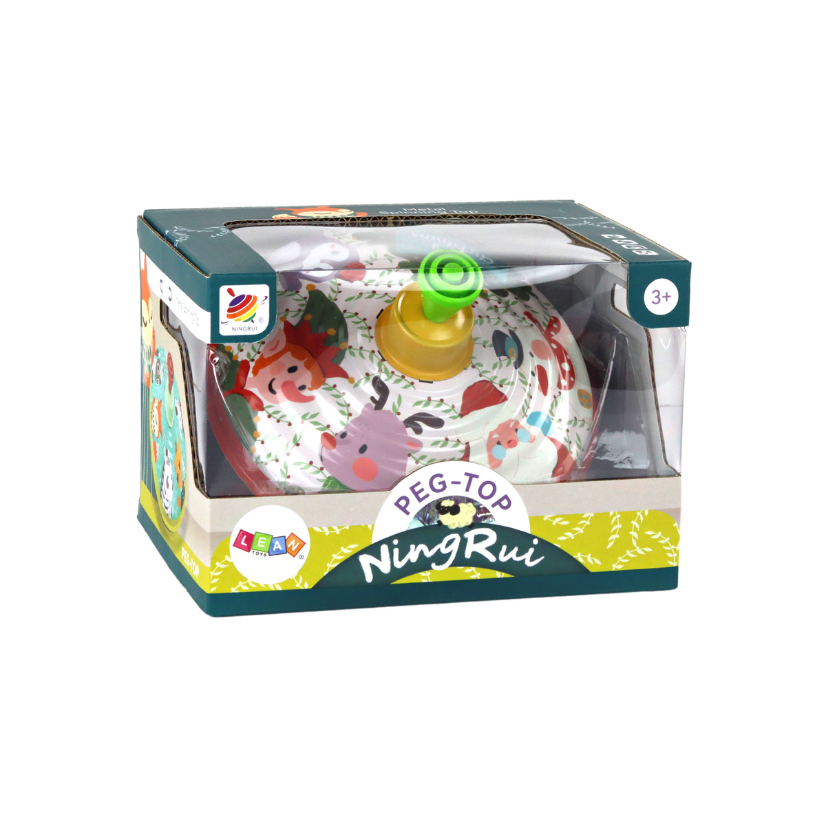 Bączek Metalowy Wirujący Święty Mikołaj Zabawka Tr