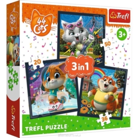 TREFL PUZZLE  POZNAJ UROCZE KOCIAKI