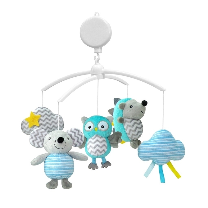 BABY MIX KARUZELA JEŻYK MYSZKA SOWA PLUSZ