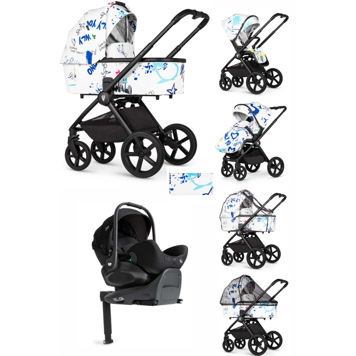 ZESTAW 4W1 VENICCI UPLINE 2 + JOIE ILEVEL + BAZA ISOFIX