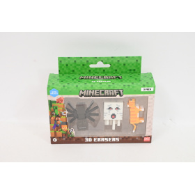 MINECRAFT 3D Erasers 3pack ver.A 10913